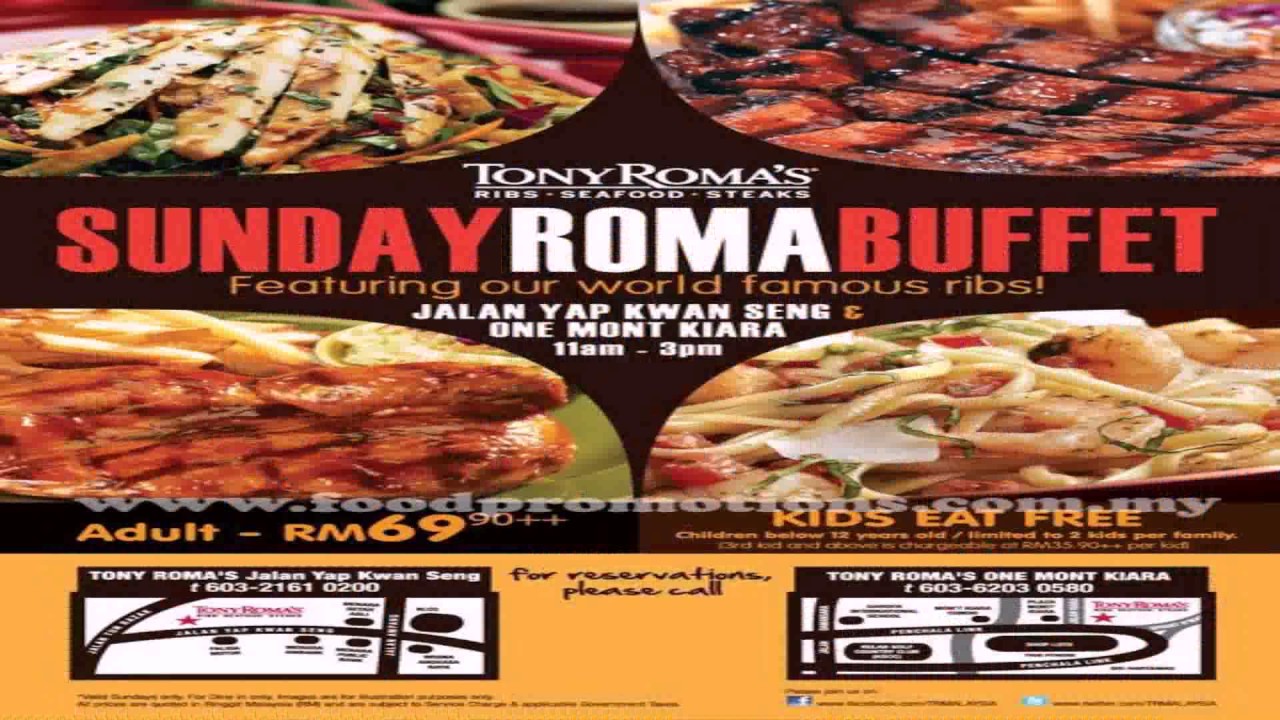 Roma Revolving Restaurant Menu And Prices (see description)