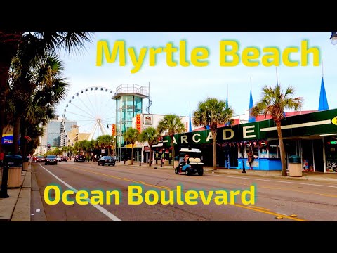 Myrtle Beach Ocean Blvd Summer Walking Tour | Attractions