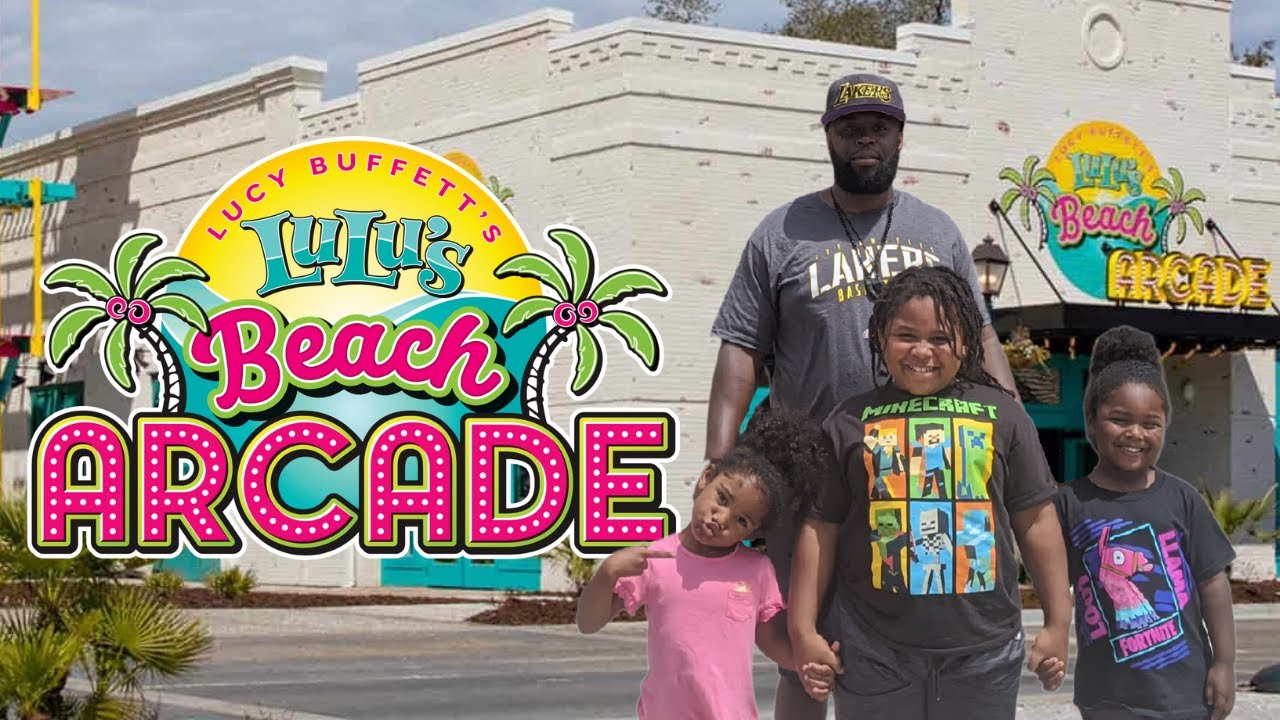 Lulu's Beach Arcade Barefoot Landing North Myrtle Beach SC Feautring: Cayden, Kam & Gen