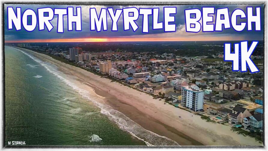 North Myrtle Beach SC 4K /Relaxing Sunset Flight weeks before Hurricane Ian (DJI Mavic Air 2 Drone)