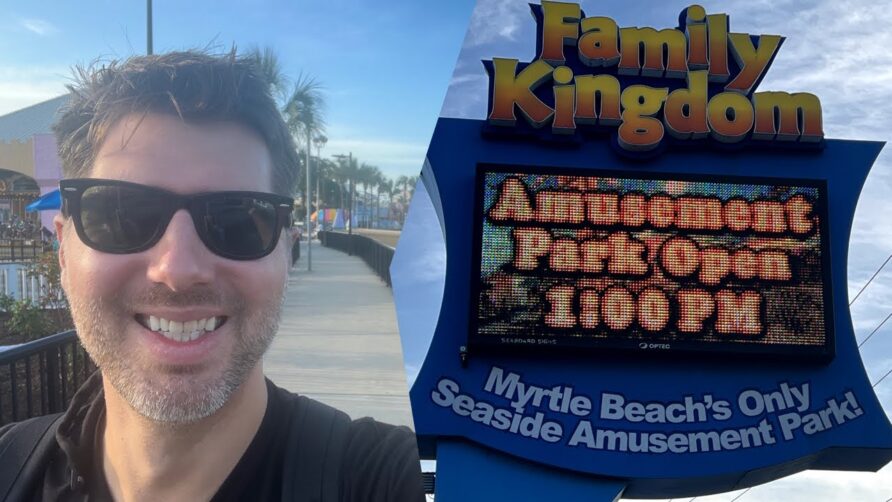 PARK TOUR | Family Kingdom Amusement Park at Myrtle Beach | Swamp Fox & The Great Pistolero Roundup!