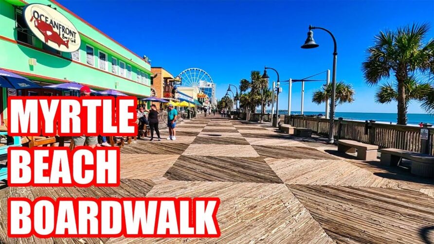 Myrtle Beach Boardwalk & Ocean Boulevard Walking Tour! What's NEW in 2022!