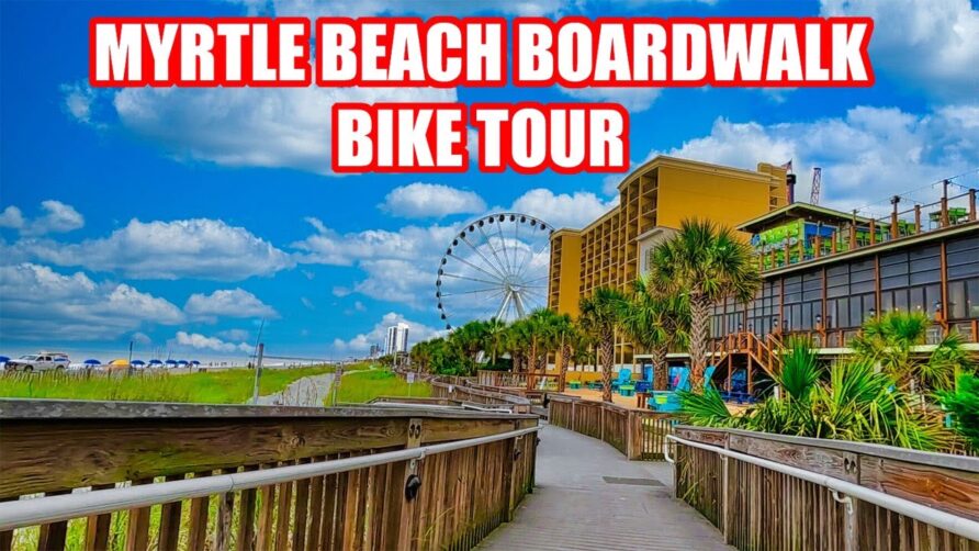 What’s NEW on the Myrtle Beach Boardwalk in June 2023! Full Tour on a Bike!