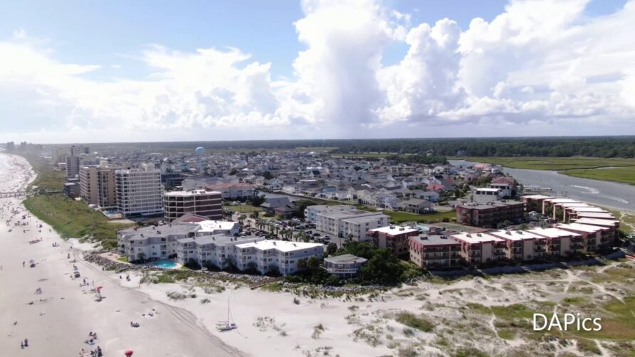 Aerial Cherry Grove Beach Point North Myrtle Beach South Carolina 09 01 19