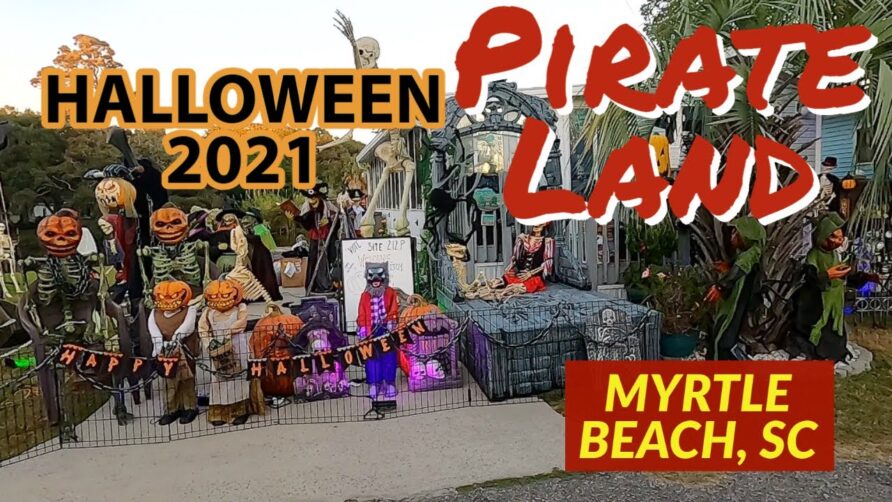 Halloween at Pirate Land Family Camping Resort in Myrtle Beach, SC! 2021- Golf Cart Trick or Treat!